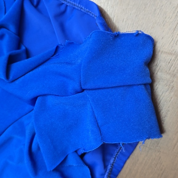 AQUA GREEN Royal Blue Halter Romper One Piece Swim Suit L - Picture 4 of 8